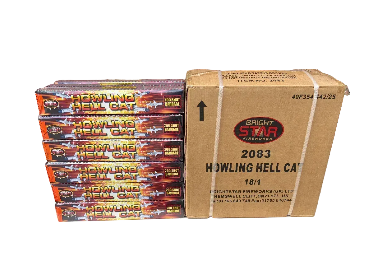 Howling Hellcat case of 18 by Bright Star