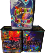 Immortal, Button, Snowflake firework cake by Galactic Fireworks