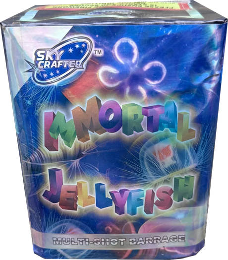 Immortal Jellyfish firework cake by Galactic Fireworks