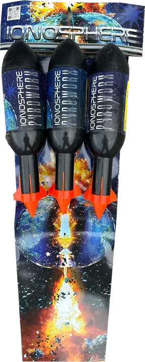 Showpiece Rockets Ionosphere | 3 Giant Rockets | Pyroworx – Galactic Fireworks