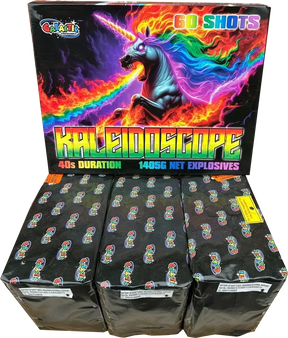 Kaleidescope compound firework barrage by Galactic Fireworks