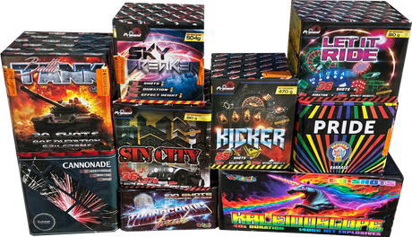 Loud Noise Pack Extreme firework pack by Galactic Fireworks
