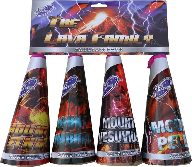 Lava Family garden fountain firework by Galactic Fireworks