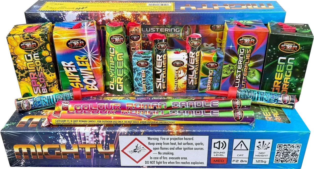 Mighty Box firework pack by Galactic Fireworks