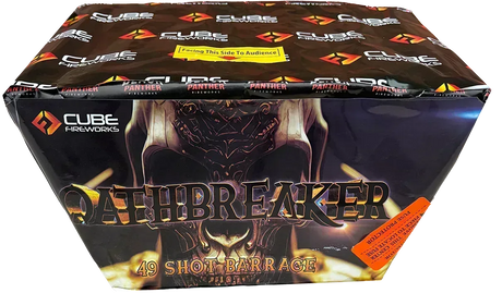 Oathbreaker firework cake by Galactic Fireworks