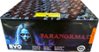 Paranormal 100-shot fanned F2 cake firework by Evo Fireworks