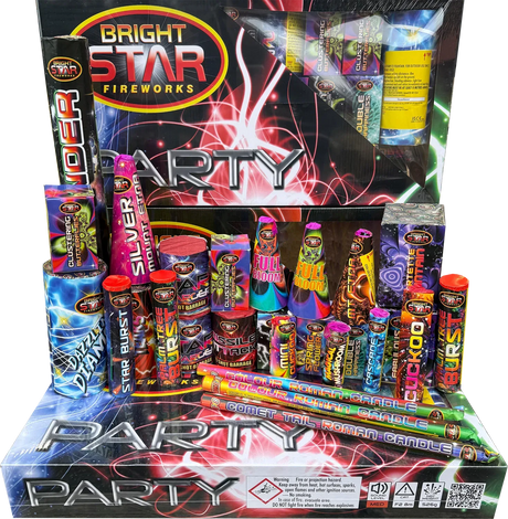 Party Box firework pack by Galactic Fireworks