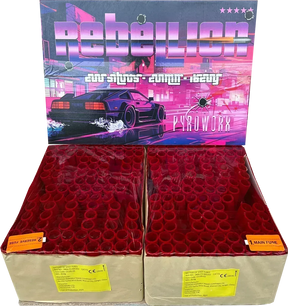 Rebellion compound firework barrage by Galactic Fireworks