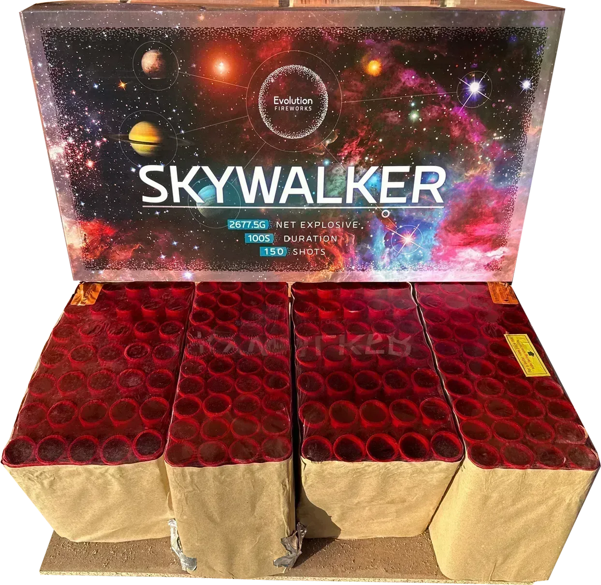 Skywalker compound firework barrage by Galactic Fireworks