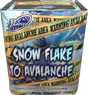 Snowflake To Avalanche firework cake by Galactic Fireworks