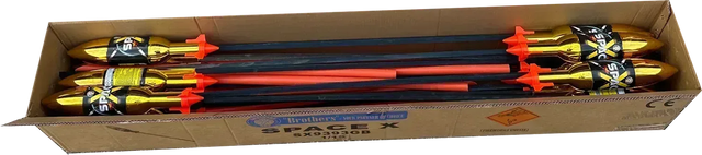 15x Space X rockets bulk deal case, Brothers Pyrotechnics, 1.3G