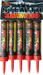 Stealth Command roman candle firework by Galactic Fireworks