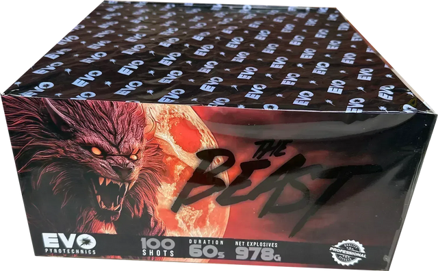 The Beast firework cake by Galactic Fireworks