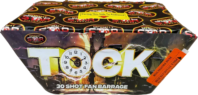 Tock firework cake by Galactic Fireworks