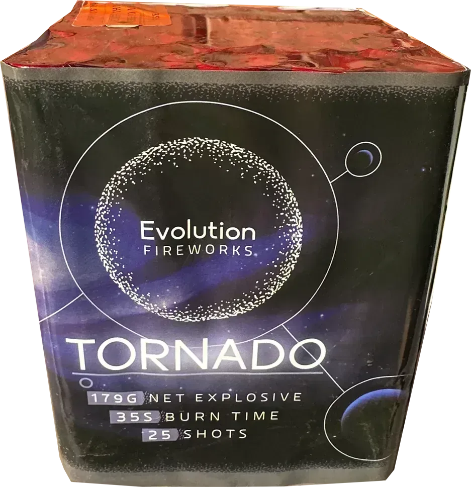 Tornado firework cake by Galactic Fireworks