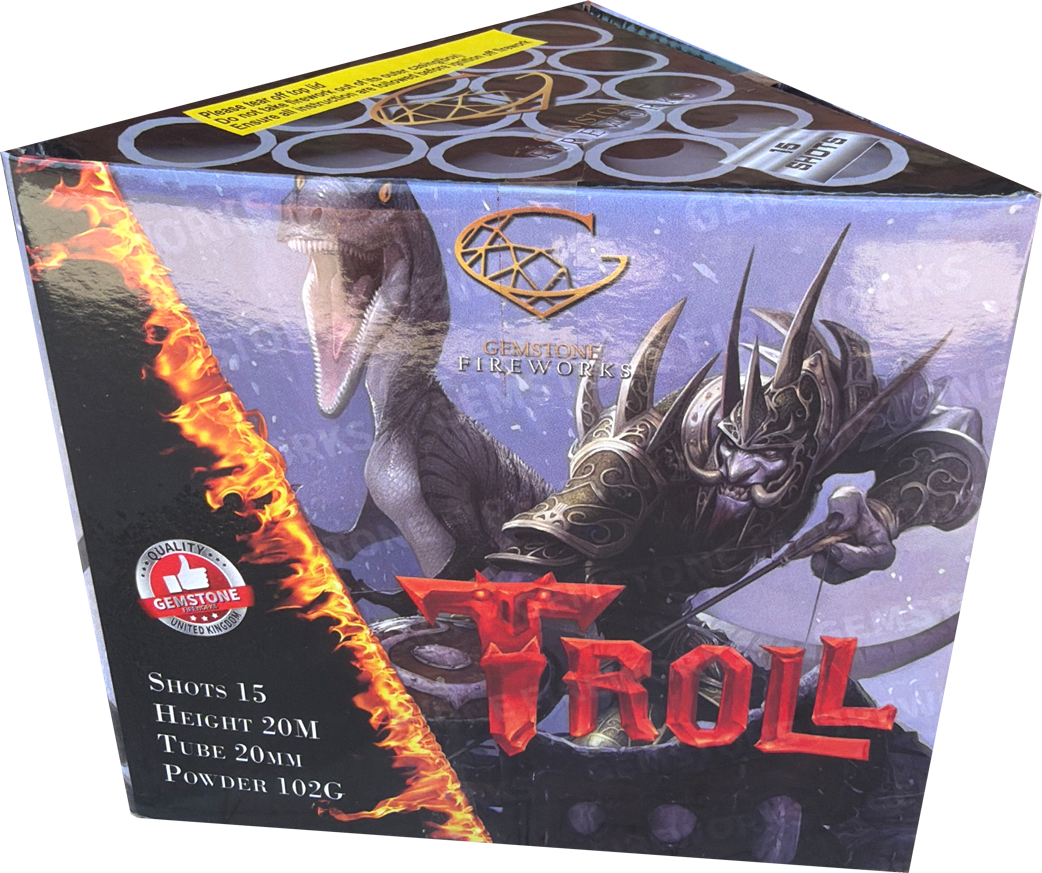24x Troll firework cake by Gemstone