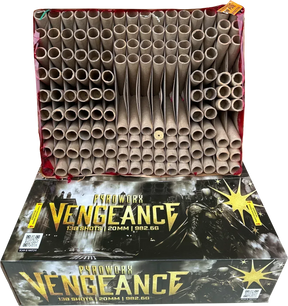 Vengeance firework cake by Galactic Fireworks