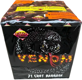 Venom firework cake by Galactic Fireworks