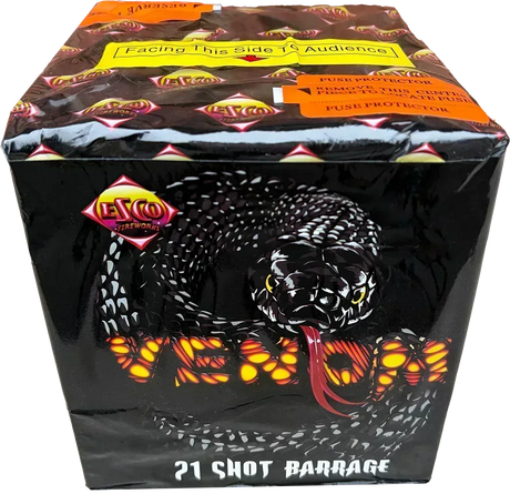 Venom firework cake by Galactic Fireworks