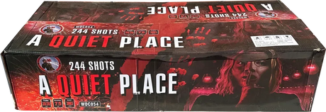 A Quiet Place 244-shot low-noise compound firework by Caratacus Potts