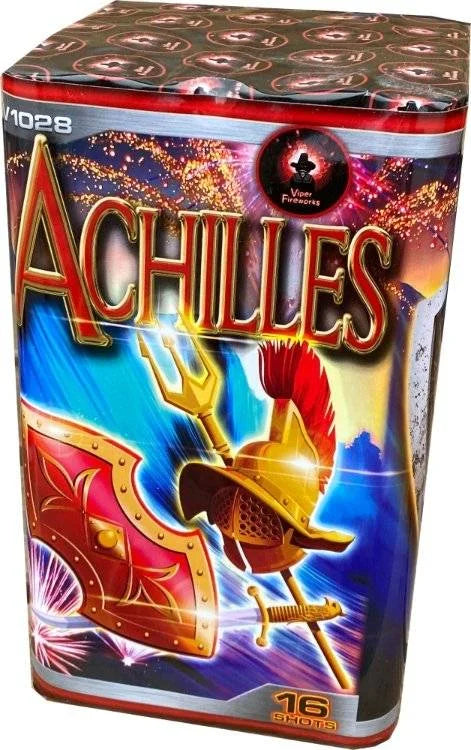 Achilles 16-shot F2 cake firework by Viper Fireworks