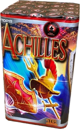 Achilles 16-shot F2 cake firework by Viper Fireworks