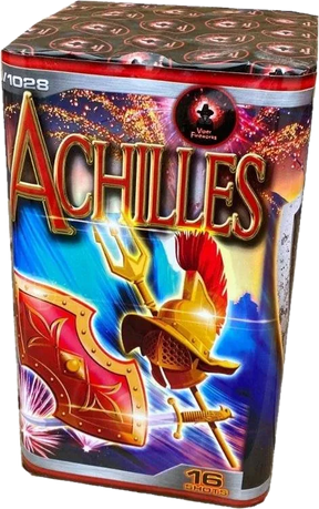 Achilles 16-shot F2 cake firework by Viper Fireworks