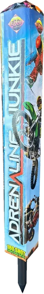 Adrenaline Junkie 180-shot Roman candle barrage by Bright Star