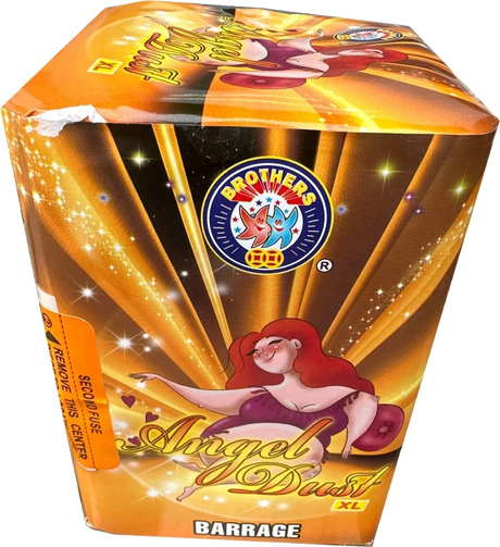Angel Dust XL 16-shot F2 cake firework by Brothers Pyrotechnics