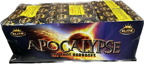 Apocalypse 120-shot fanned F3 compound firework by Bright Star