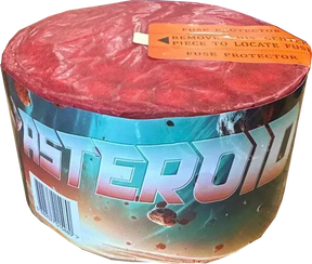 Asteroid 96-shot garden firework cake by Evolution Fireworks