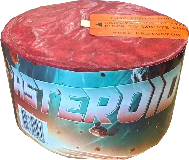 Asteroid 96-shot garden firework cake by Evolution Fireworks