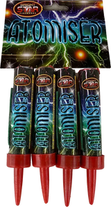 Atomiser crackling candle firework four-pack by Bright Star