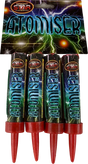 Atomiser crackling candle firework four-pack by Bright Star
