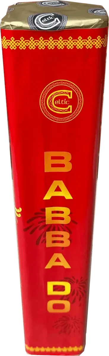 Babba Do 128-shot candle barrage firework by Celtic