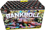 Bankroll 56-shot firework cake by Primed Pyrotechnics
