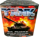Battle Tank 30-shot firework cake by Galactic Fireworks