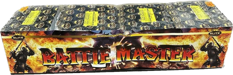 Battlemaster 302-shot fanned F3 compound firework by Bright Star