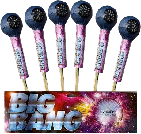 Big Bang 6-pack F3 display rockets by Evo Fireworks