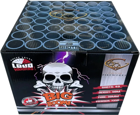Big Boom 49-shot F3 cake firework by Gemstone