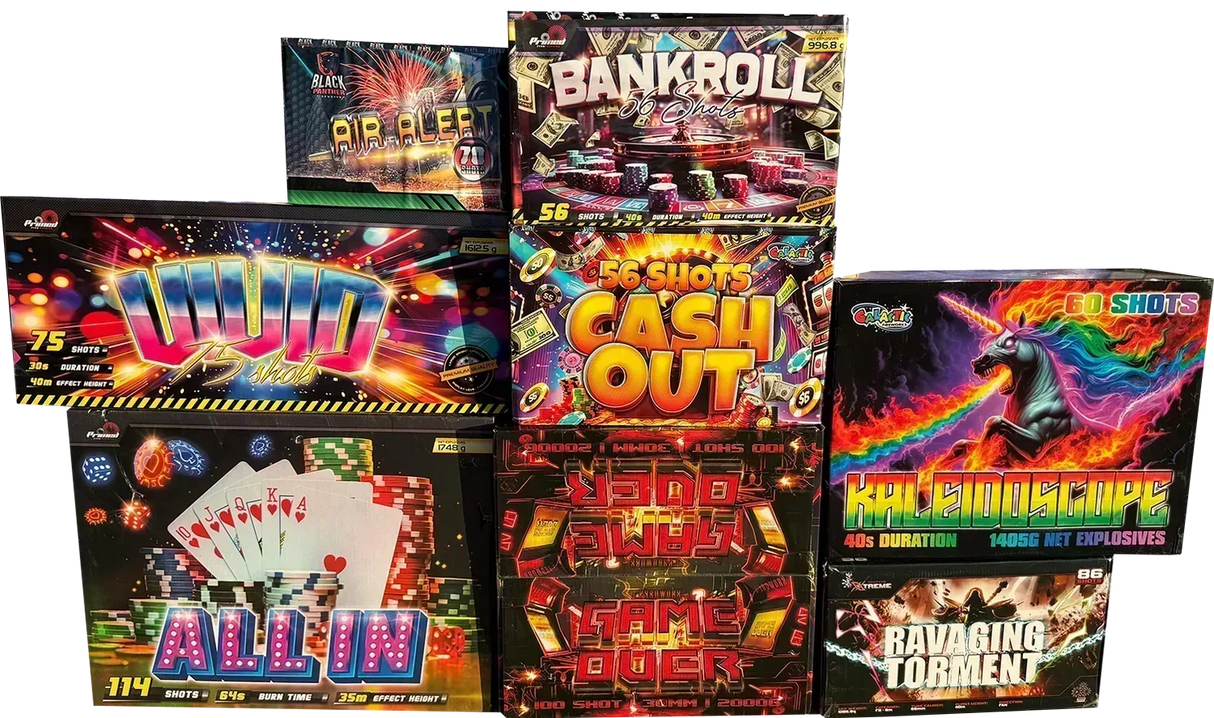 Big Boys Pack firework bundle by Mixed