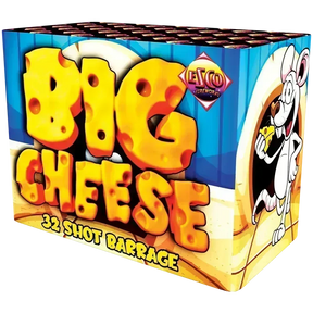 Big Cheese 32-shot F2 cake firework by Bright Star