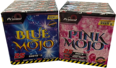 Blue Mojo & Pink Mojo firework bundle by Primed Pyrotechnics