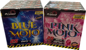 Blue Mojo & Pink Mojo firework bundle by Primed Pyrotechnics