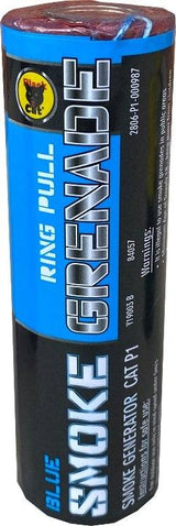 Blue Smoke Grenade firework by Black Cat
