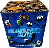 Blueberry Blitz 36-shot F3 cake firework by Bright Star