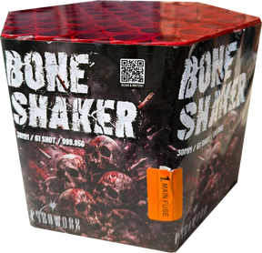 Boneshaker 61-shot cake firework by Pyroworx