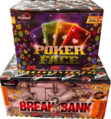 Break The Bank & Poker Face firework bundle by Primed Pyrotechnics