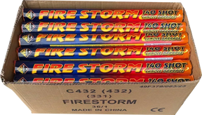 Case of Fire Storm 140 fireworks - bulk buy roman candles