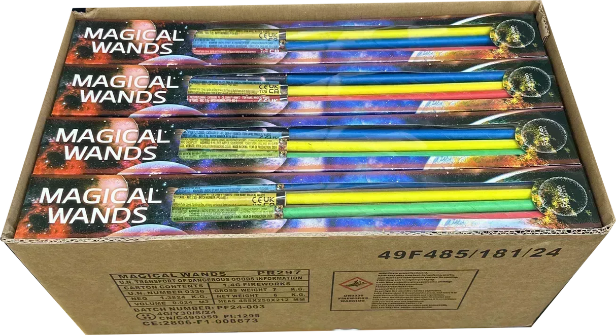 48x Magical Wands case deal by Evolution Fireworks